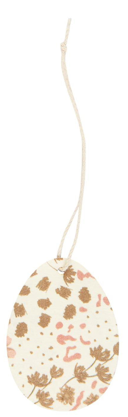 Påskeæg i brun med lyserød fra Ib Laursen