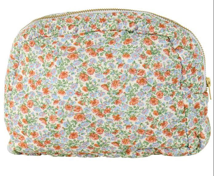 Toilettaske med små blomster