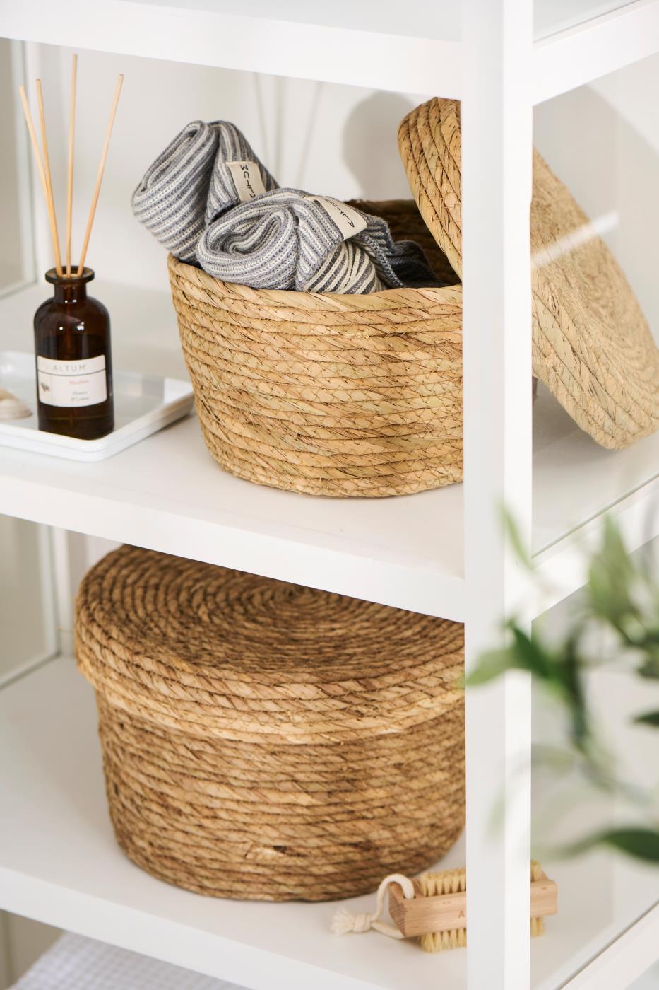 Runde kurve til opbevaring med låg fra Ib Laursen