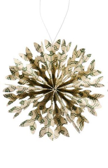 Snefnug med grønt mønster fra Ib Laursen