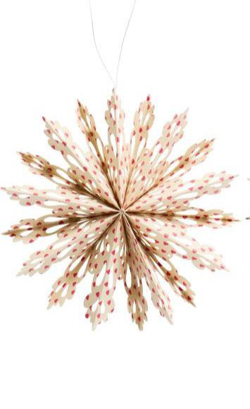 Snefnug i papir med mønster fra Ib Laursen