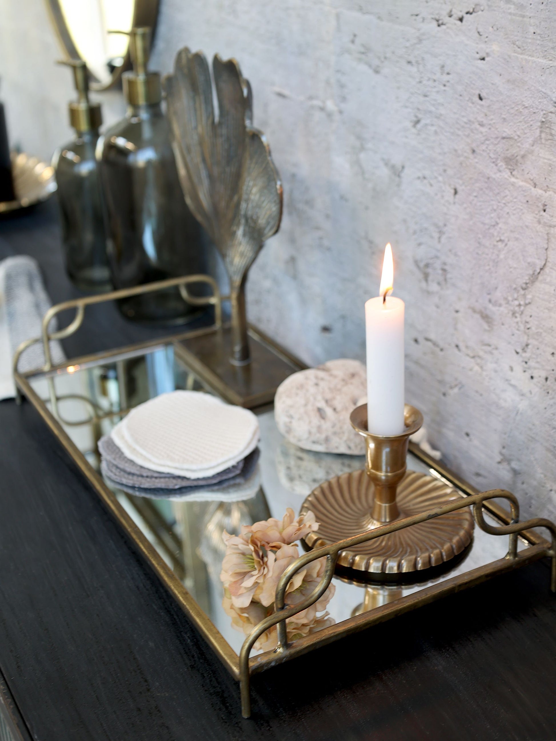 Spejlfad på ben fra Chic Antique