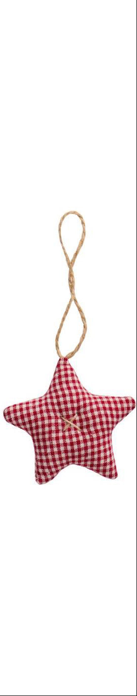 Stjerne med store hvide og røde tern fra Ib Laursen