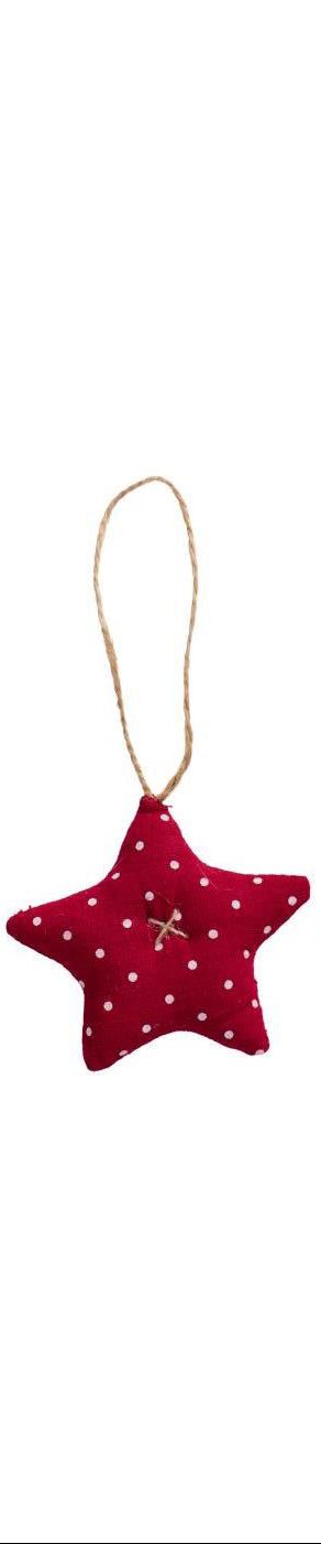 Stjerne med prikket stof fra Ib Laursen