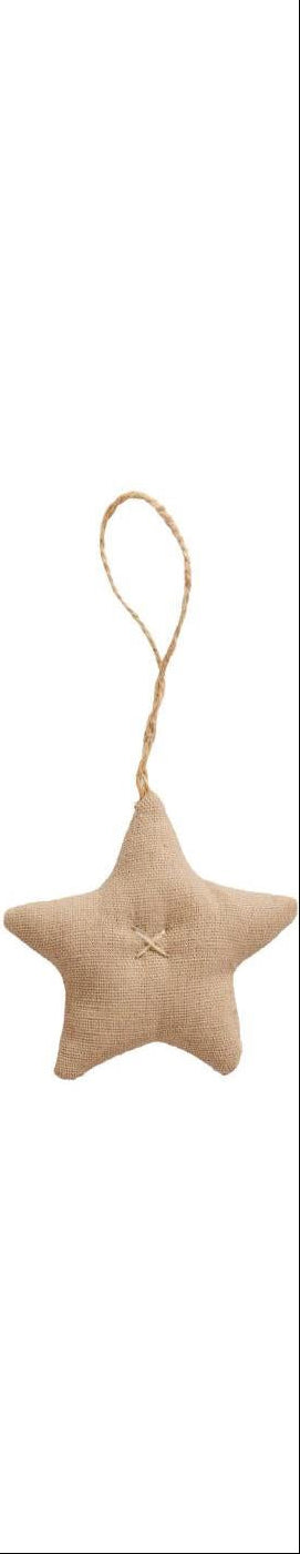 Stjerne i mørk beige fra Ib Laursen