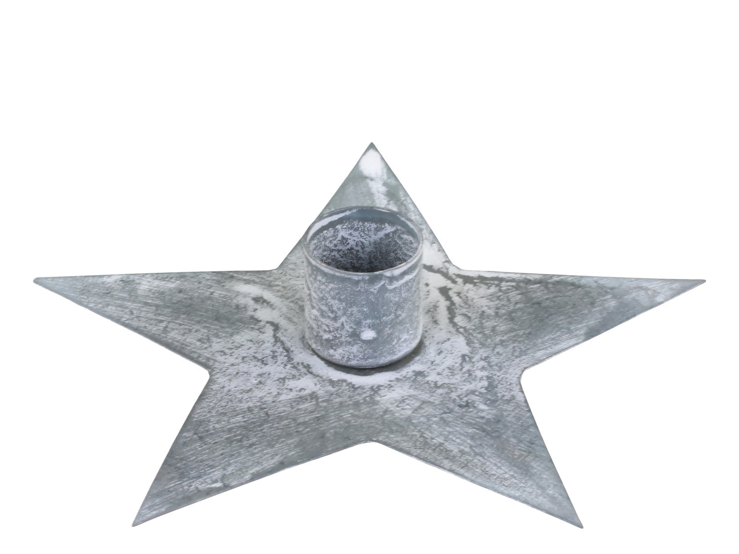 Stjerne lysestage i zink fra Chic Antique