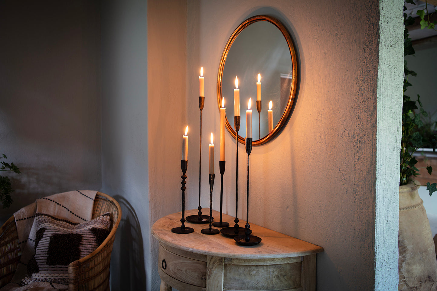 Lysestager til høje kronelys fra Affari of Sweden