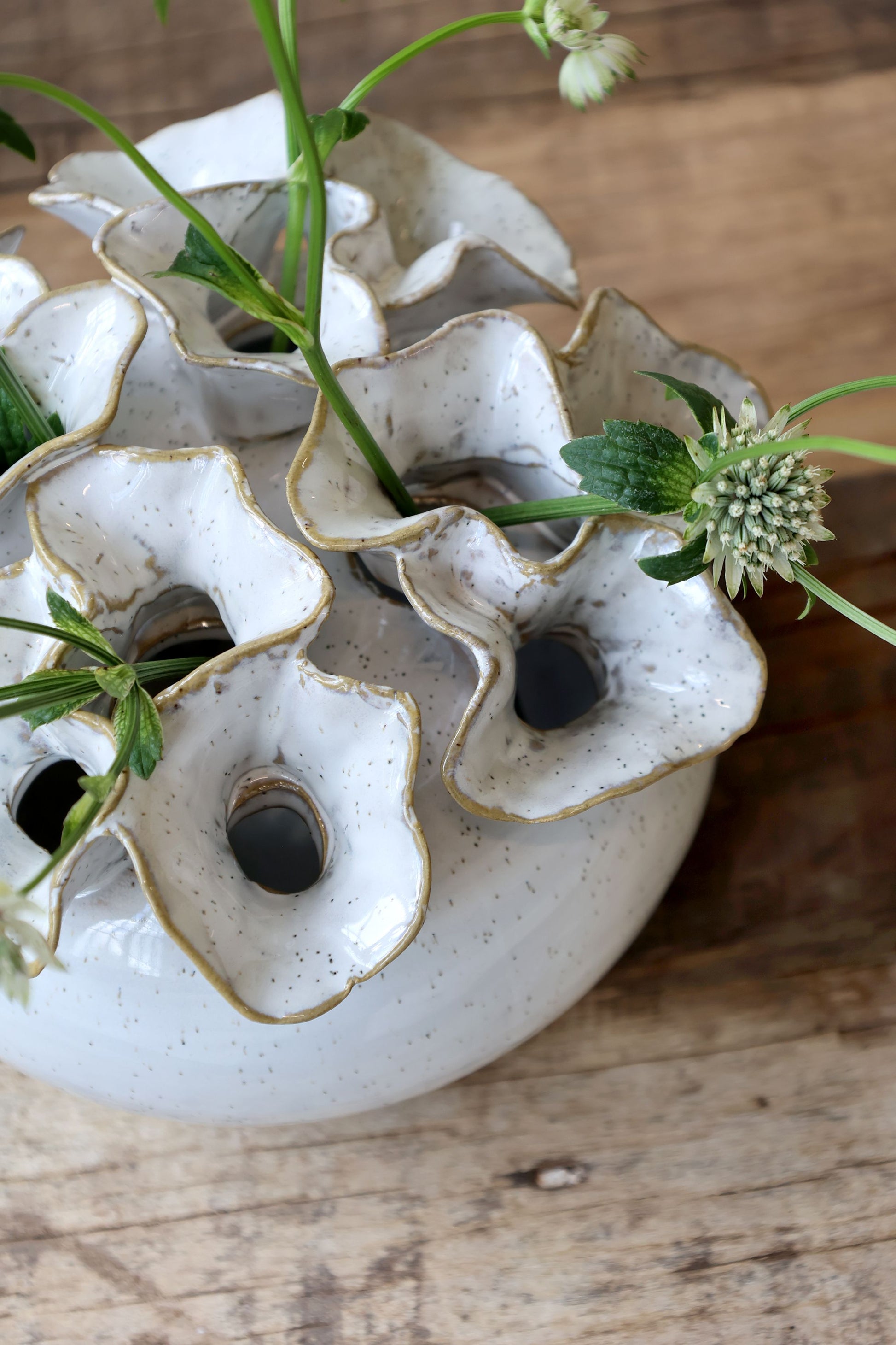 Håndlavet keramik vase fra Chic Antique