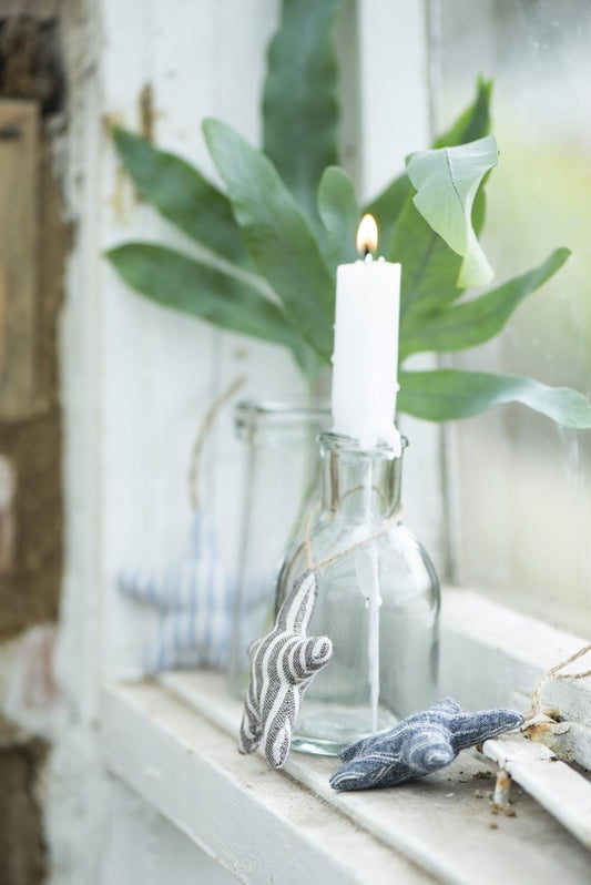 Apotekerglas i klar glas