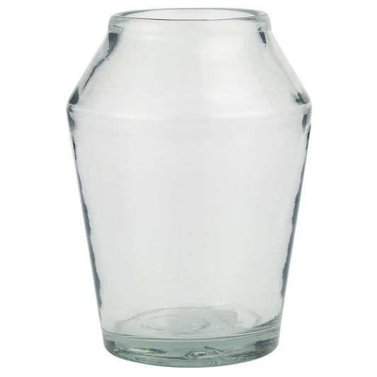 Vase i mundblæst glas